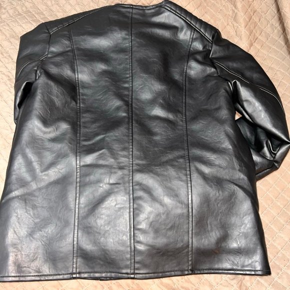 AC Luxury Collection Faux Leather Jacket XL Unisex - Picture 2 of 5